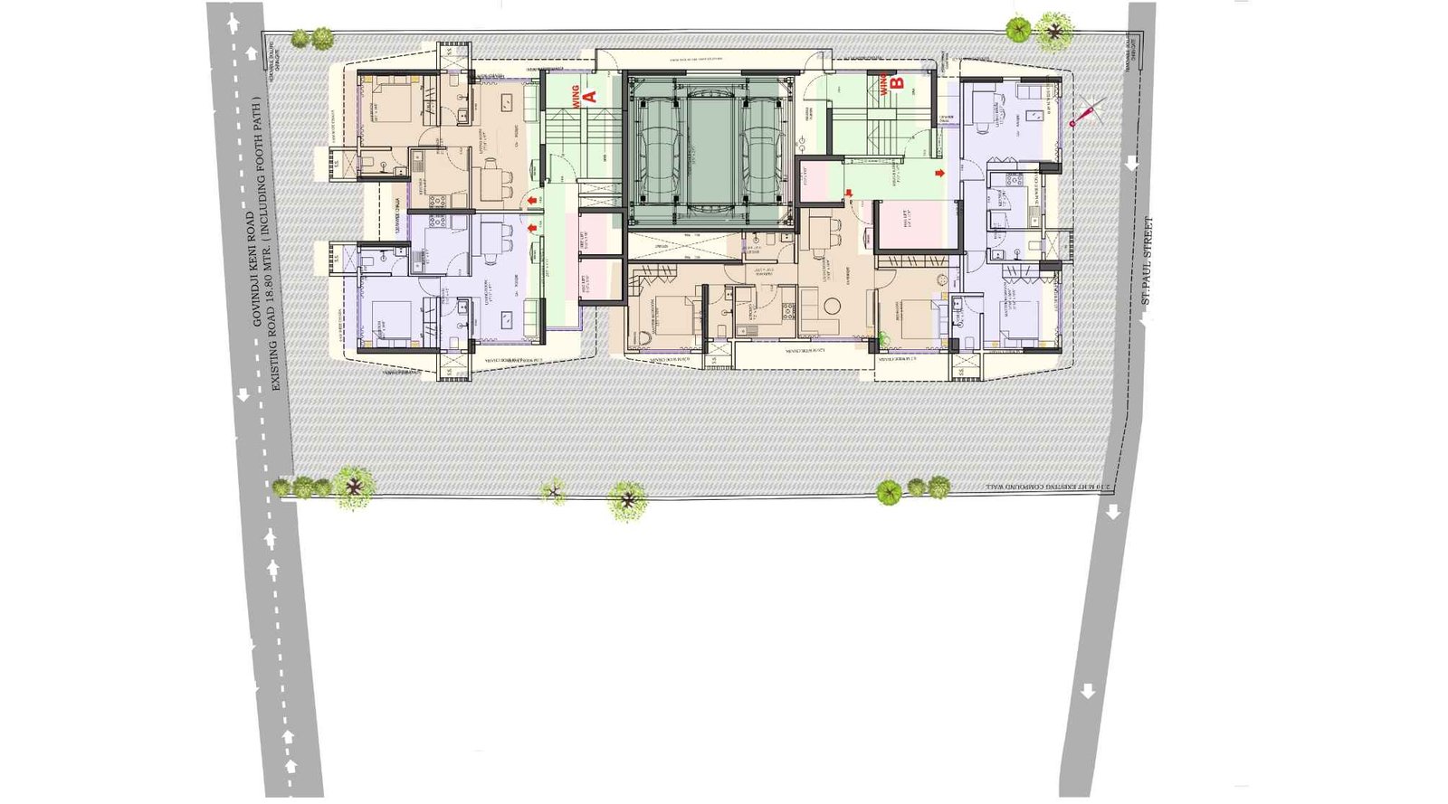 Shreeji-Serenity-Typical-Floor-Plan